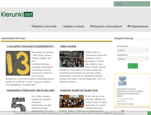 Tablet Screenshot of kierunki.net